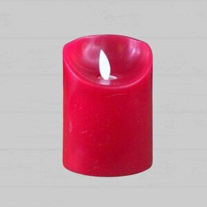 Bright Red Timered Moving Flame LED Candle